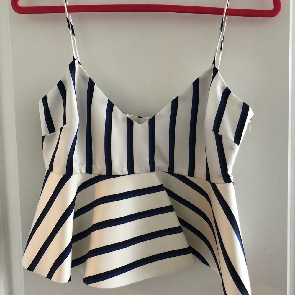 Nicholas dual stripe bra top size 4